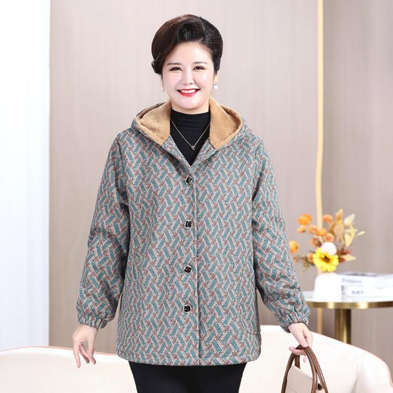 Women's extra fat plus size cotton-padded clothes catties fat winter cotton-padded clothes oversized cotton-padded jackets