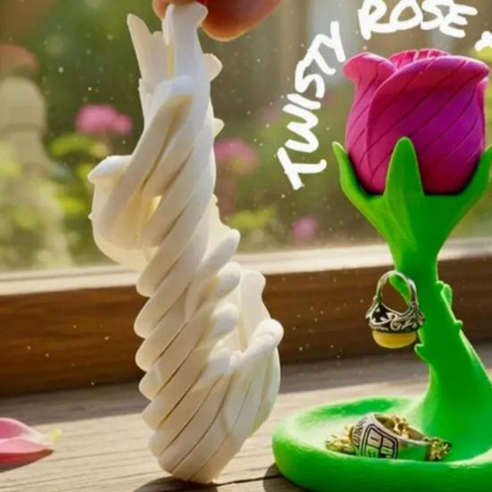 3D Printed Twisting Egg Toy Stress Relief Spiral Egg Toy Articulated Rotating Egg Fidget Spinner Desk Toy Easter Basket Stuffers Party Favors