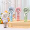 Rechargeable Handheld Misting Fan-Portable Battery Operated Water Mist Fan With 3 Adjustable Speed-Cooling Fan