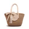 Handbag Beach Bag Straw Simple Contrasting Color New Trendy Temperament Lady Bag Woven Bag