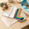 Guida all'allineamento Talos Paper Art con etichette colorate e marcature dimensionali, da 1/16 a 1/2 pollice, 7 distanziatori per realizzazione di biglietti, scrapbooking, lavoretti fai-da-te, custodia