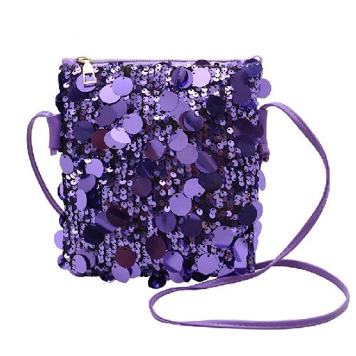 Fashion Fashion Sequined Mobile Phone Small Square Bag Female 2025 New Niche Design Western Style Shoulder Bag Mini All-match Chain