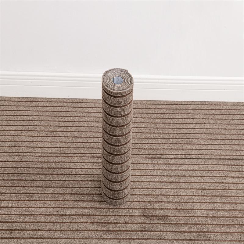1 Piece of Washable Striped Classic Carpet Roll Reusable Pad DIY Self-adhesive Removable Floor Commercial 40 * 3cm