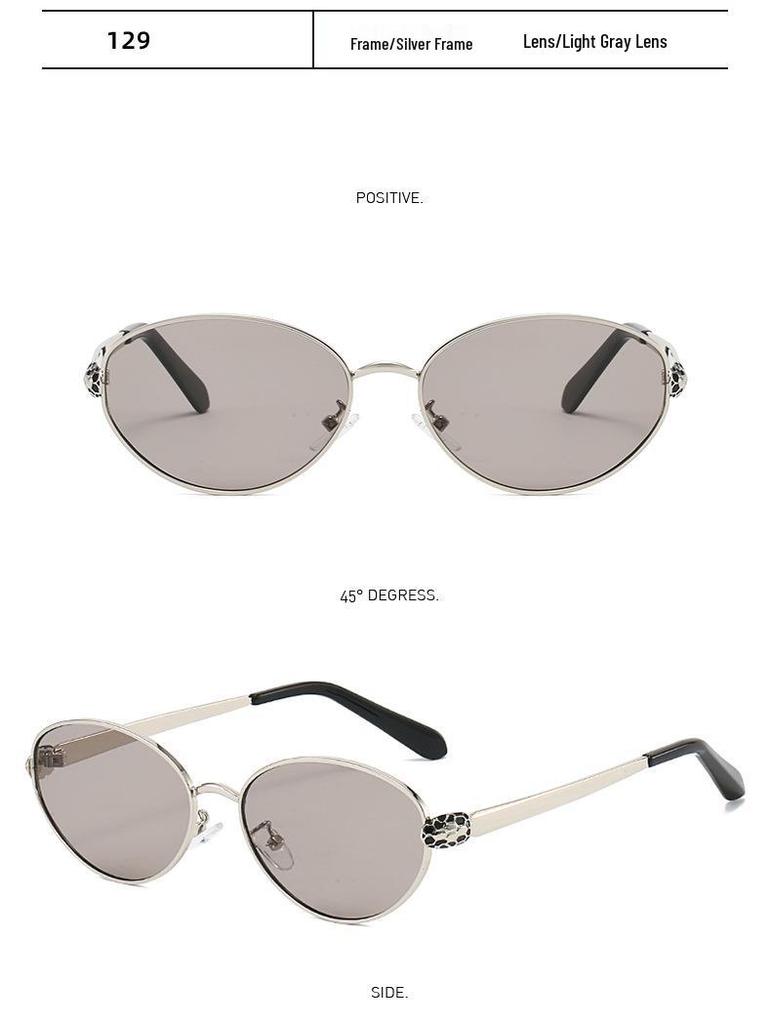 Męskie Retro Owalne Metalowe Okulary Przeciwsłoneczne - Stylowe, Wysokiej Klasy, Ochrona UV.