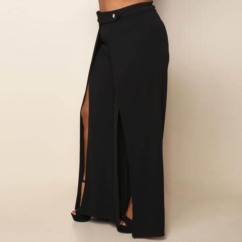 Women Casual Palazzo High Waist Wide 