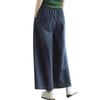 Women's Wide Leg Jeans with Elastic Waist Autumn Jeans Women's Loose Fit High Waist Straight Leg Pants