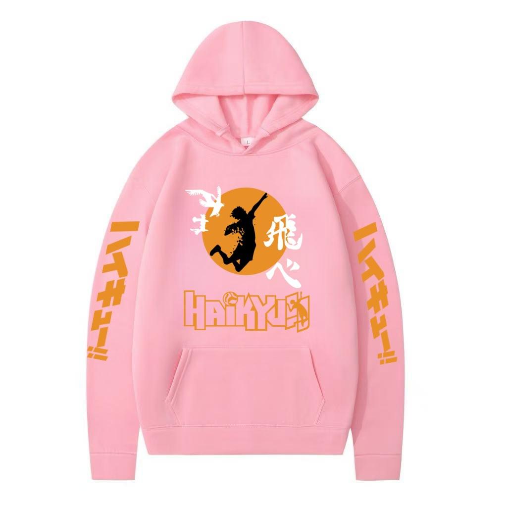Japanese Animation Haikyuu Printed Men's Hoodie Brand Hoody Y2K Clothes Vintage Fashion Unisex Long Sleeve Pullovers