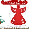 2/4pcsChristmas Angel Tableware Bag Christmas Tree Hanging Decoration Red Felt Placemat Party Dining Table Kitchen Decoration Co