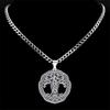 Viking Style Tree Of Life Celtic Knot Stainless Steel Necklace Antique Blackened Jewelry