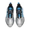 Anta Kids UFO 6.0 Leather Shock Absorbing Durable Rebound Low Top Running Shoes Kids Running Shoes Silver Black 312435583N-1