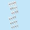 24Pcs Long Coffin Press On Nails with Glue Halloween White Spider Web Acrylic Nail Set