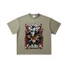 260 GSM Double Yarn 32 Count 100% Cotton Black Clover V9 Print Unisex Heavy Cotton T Shirt