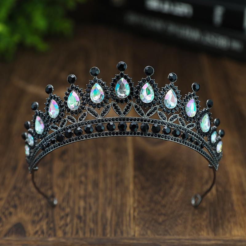 

Европейская и американская свадебная тиара королевы для выступления на подиуме, сплав, бриллиантовая тиара, аксессуары для платья
