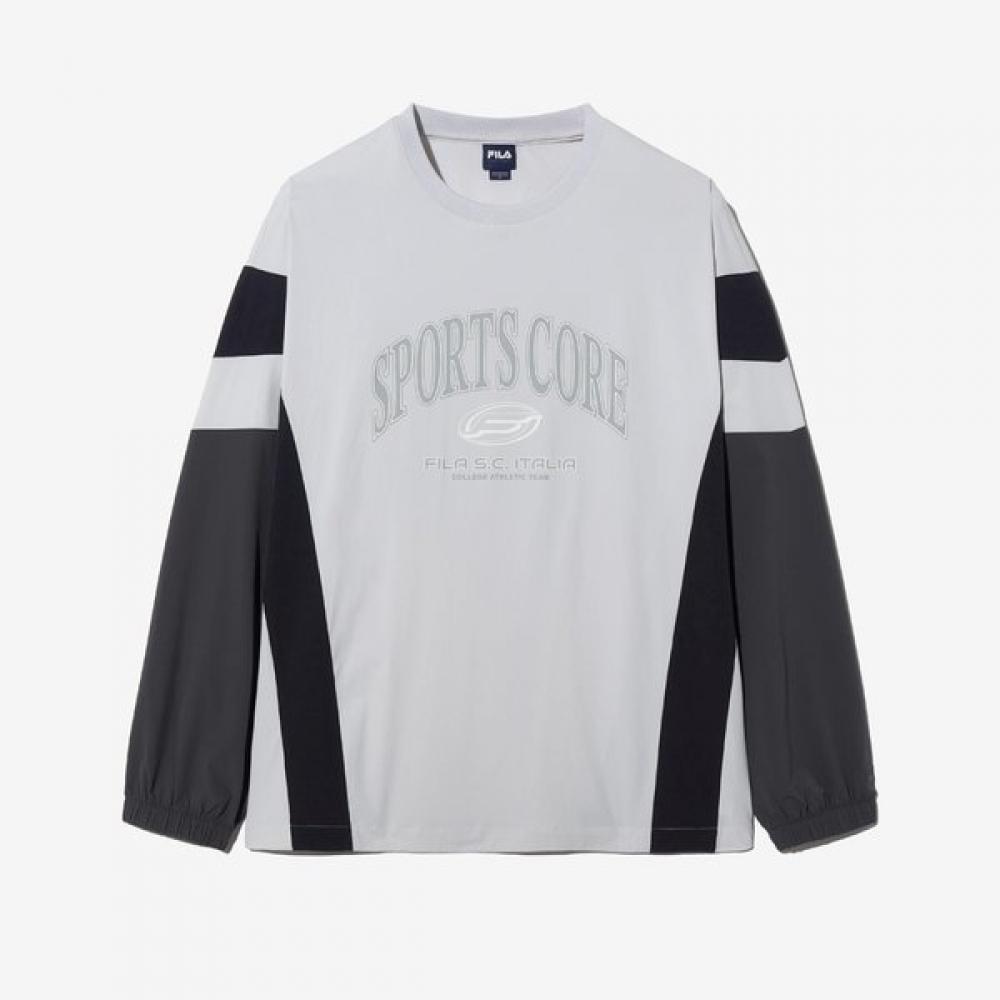 Fila Stretch Woven Colorblock Sweatshirt DARKGREY/115