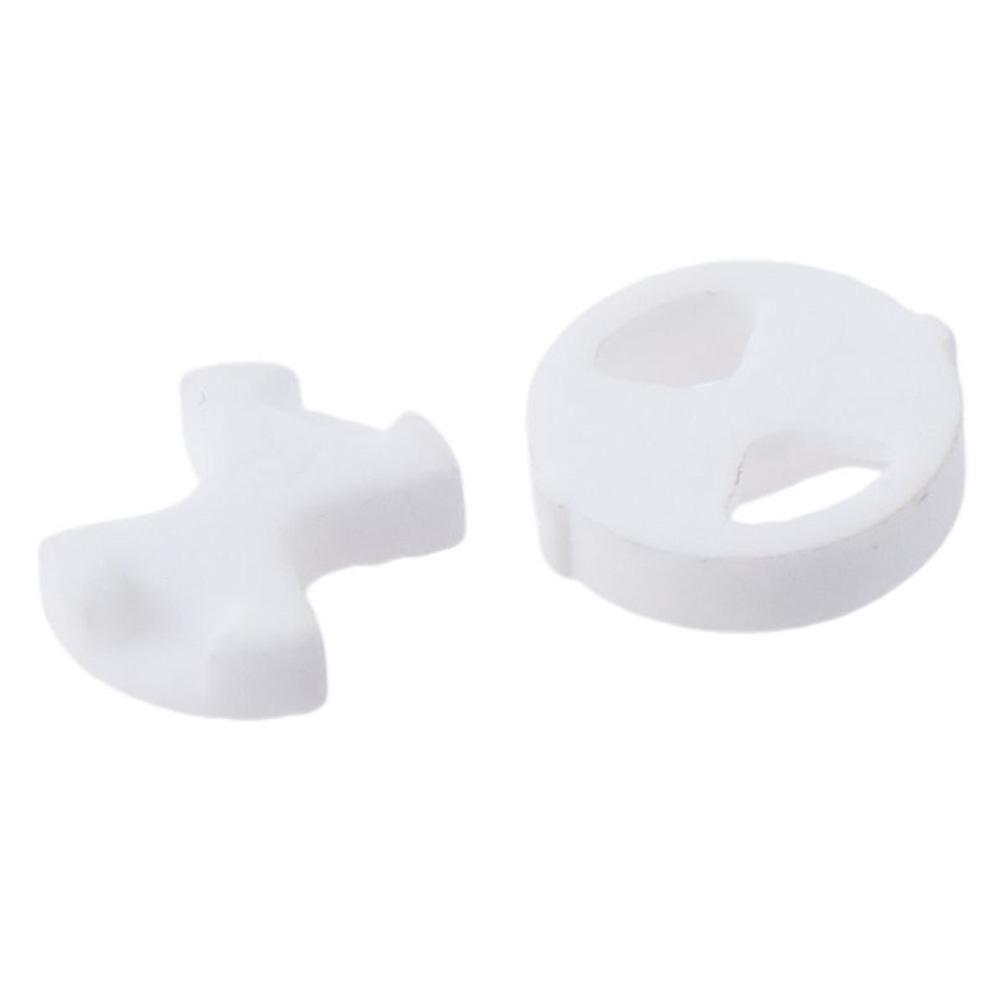 1Set Copper Valve Core Replacement Valve Core Ceramic Plate Round Ceramic Chip Set Home Regular Cold and Hot Faucet Accessories