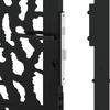 Garden Gate Black 100x200 Cm Steel Trace Design