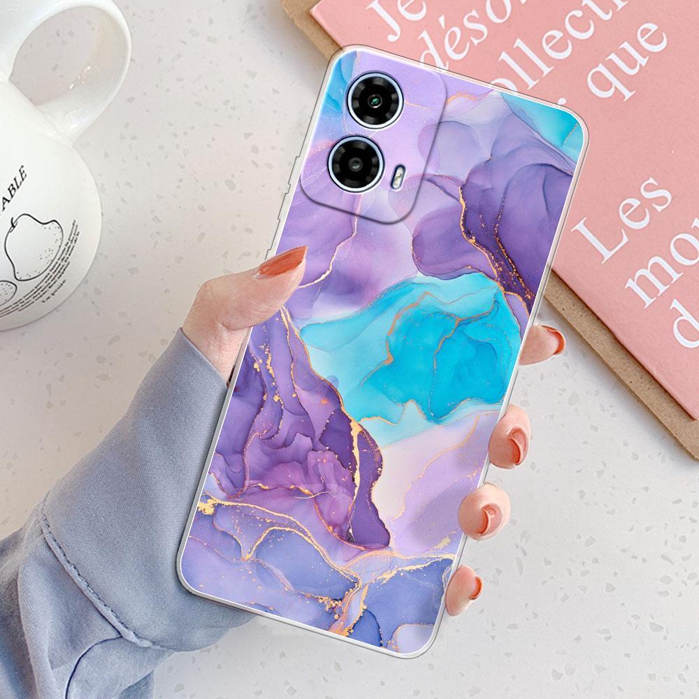 Pour Moto G34 5G XT2363-2 Étui Pour Moto G24 XT2423-1 Housse Anti-choc Transparente Silicone Souple Coque de Téléphone Pour Moto G04 Protection Fundas