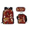 Harry Potter Hogwarts Backpack Trio - Printed School Bag Lunch Bag Pencil Case, Large Capacity Multi-Functional Student Gift