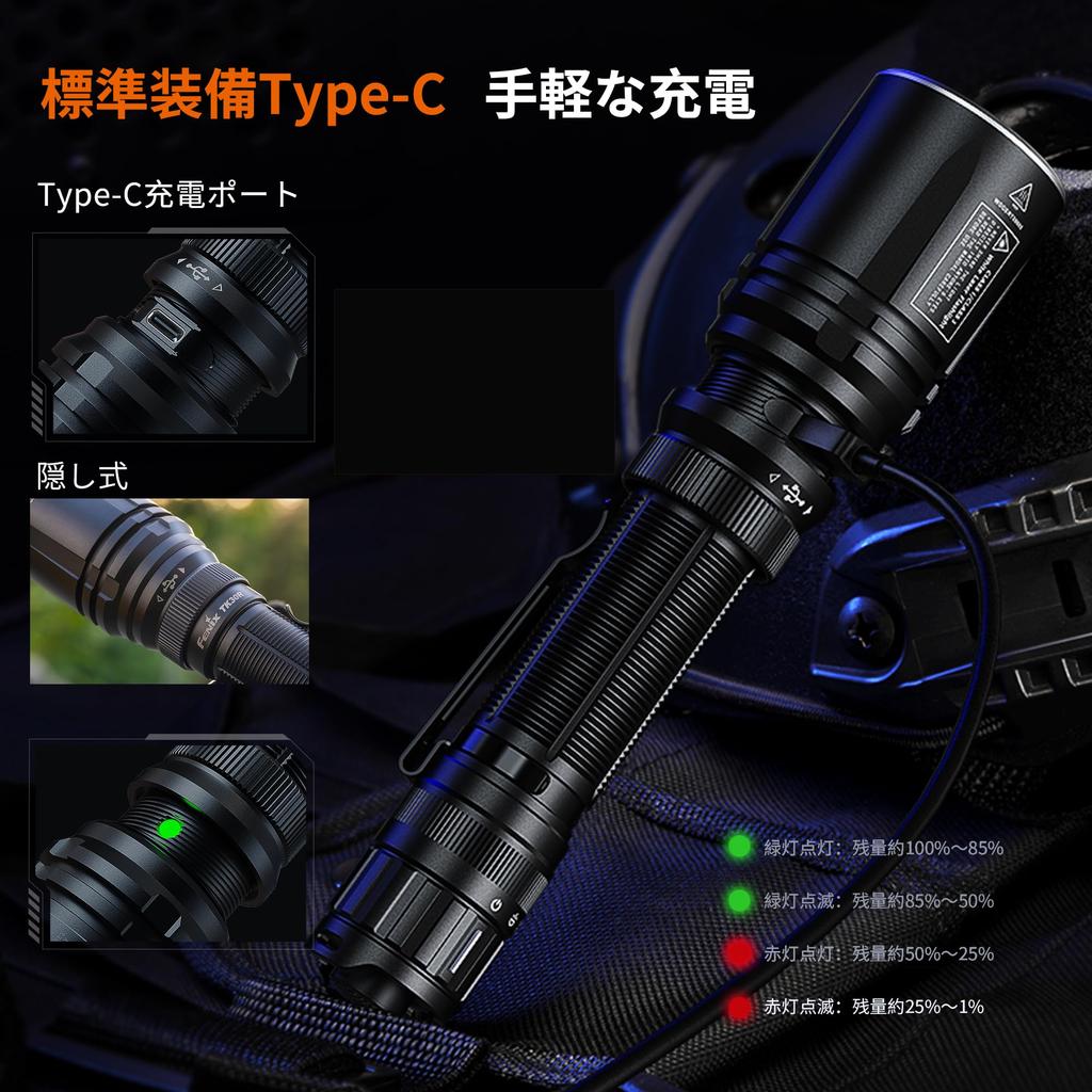 Fenix Rechargeable LED 1500M Beam 500 Portable 8 Hours 50 Minutes Flight Disaster High Ultra Tactical Light for Outdoor 6000mAh Battery TK30R-R