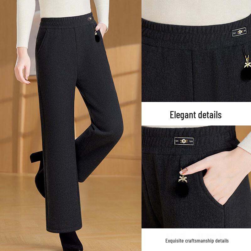 JIANHU Women's Thickened Fleece-Lined Casual Pants