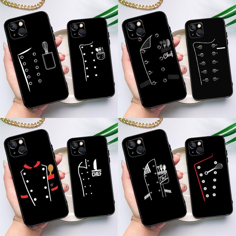 Chef Uniform Phone Case For iPhone 17 16 14 13 12 11 15 Pro Max Plus 12 13 Mini 16e 17 Air Cover Coque