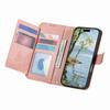 Case for Moto G77 5G - Leather/PU, Pink, With Card Holder