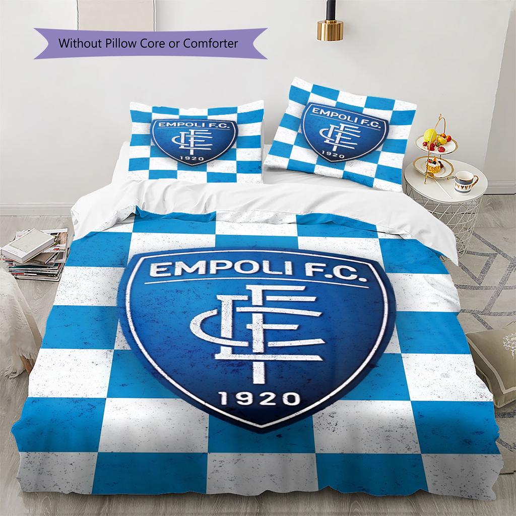 Empoli Logo Bedding Quilt Set Quilt Cover Pillowcase Home Decoration Birthday Gift (1 * Duvet Cover + 2 * Pillowcase, Without Core)