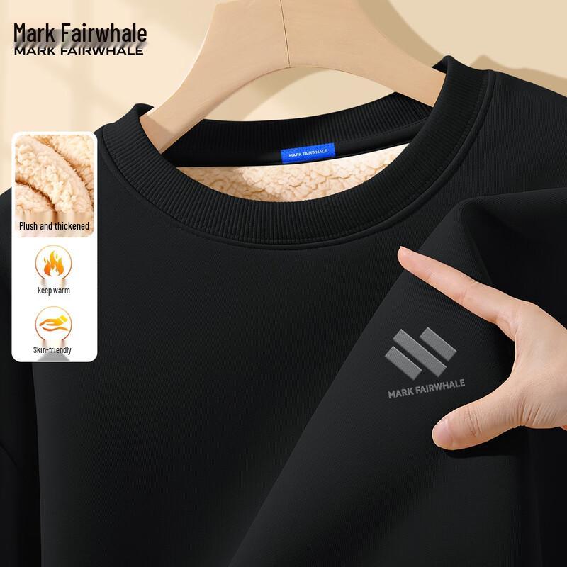 

Mark Fairwhale Men s Winter Fleece-Lined Round Neck Sweatshirt L