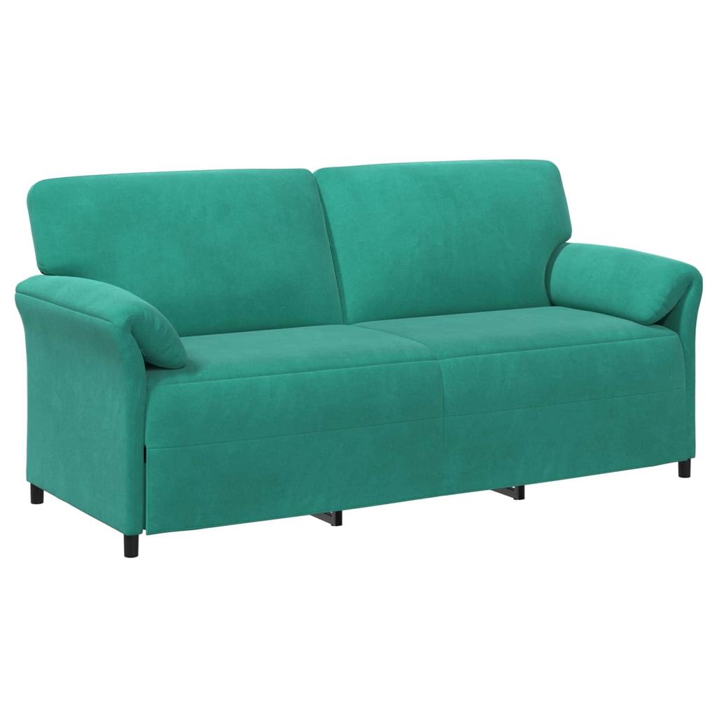 3 Seater Sofa Turquoise 198 X 83 X 95 Cm Velvet
