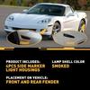 For 2005-2013 Chevrolet Corvette C6 Smoked & Front Rear Side Marker Lights 4X