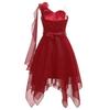 Flower Girls Chiffon Pageant Dress Junior Bridesmaid Ball Gown Kids Wedding Birthday Party Formal Dresses