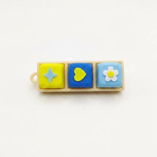 3D-printet Tastatur Fidget Legetøj 3/4/5/9 Taster Tastatur Finger Klikker Legetøj Afstressningsknap Fidget Legetøj Stresslindring Skrivebordslegetøj