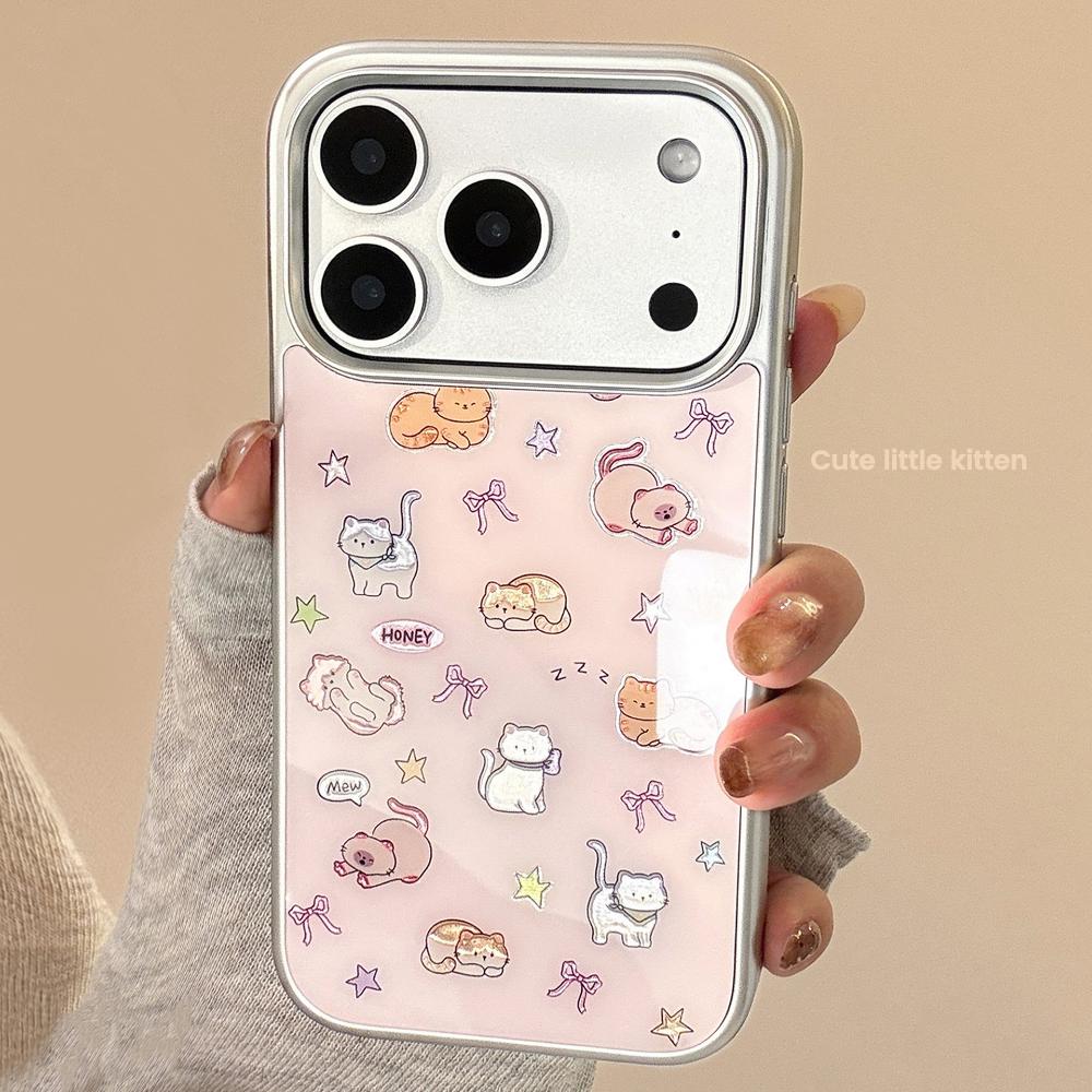 Adorable Gold-plated Cat Design, Suitable for IPhone 17 Pro Max and IPhone 16, Multiple Models Available