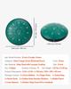 Steel Tongue Drum, 16.5cm 11 Notes Rain Drum for Outside Garden, D Major Musical Drums with Music Book & Mallets, Percussion Instrument for Meditation