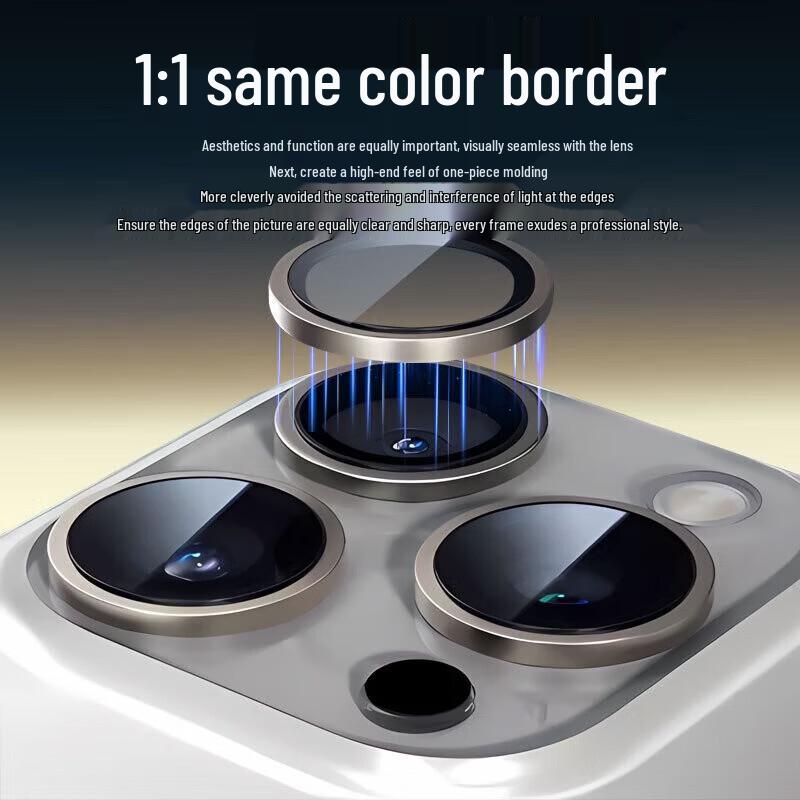 Smorss AR Tempered Glass Camera Lens Protector for iPhone 16/16 Plus