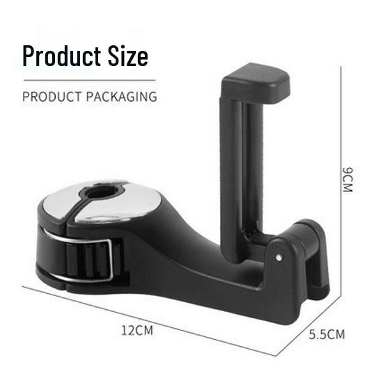 Multi-Functional Phone Holder & Storage Hook for Car Seat Back