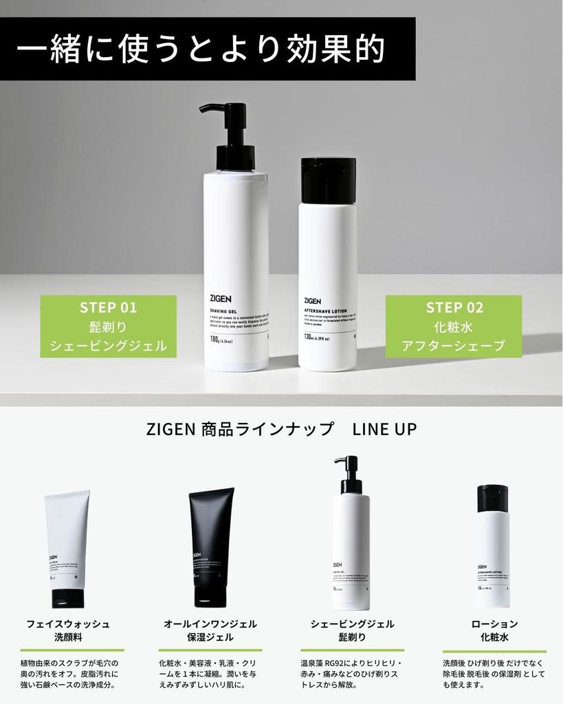 ZIGEN Shaving Gel [Razor Burn] [Sensitive Skin] [Fragrance-Free] Menthol-Free Shaving Foam for Shaving, Beards, and Facials, Made In Japan, 180g