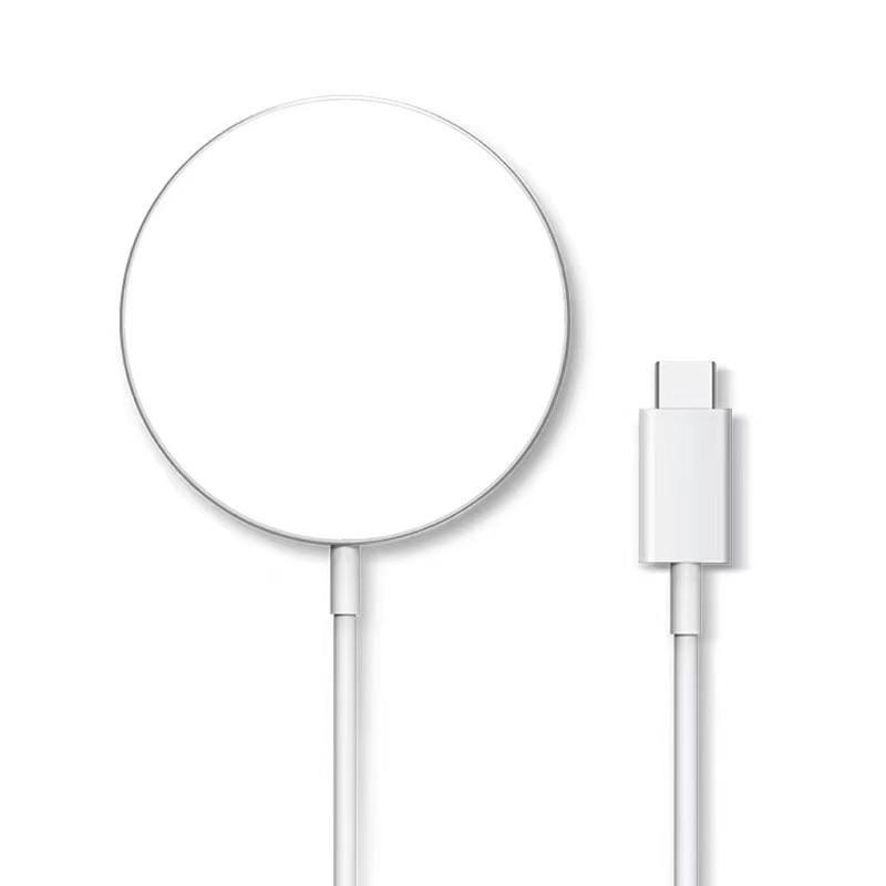 15W MagSafe Magnetic Wireless Charger, Type-C Fast Charging for Apple Phones (US/EU Standard)