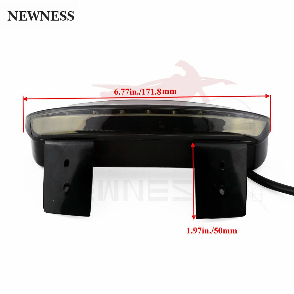 Bike Motorcycle Lights Rear Fender Edge Red LED Brake Tail light Motocycle For Harley Touring Sportster XL 883 1200 Cafe
