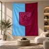 Decorative Tapestry,Aston Villa Football Printed Wall Art, Lightweight Wall Hanging For Bedroom Background