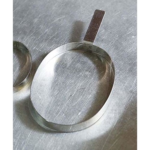 EBM 18-8 Hamburger Steak Rings, Oval, 200g