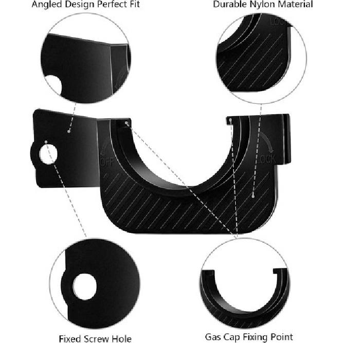 Accessories For 2017- Toyota Tacoma Gas Cap Holder Fuel Tank Hook Bracket