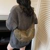 New Women Commuter Hobo Bag Comfortable and Versatile Texture Crossbody Shoulder Bag Large Capacity Suede Leather Storage Bags