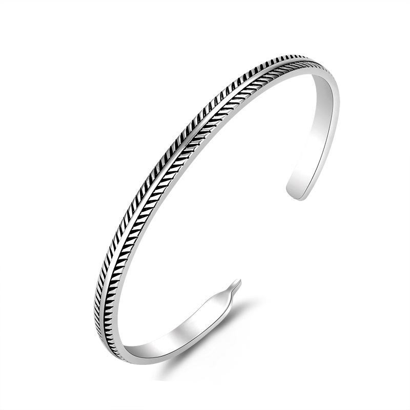 925 Sterling Silver Retro High Quality Bracelet Chain For Women Fashion Engagement Party Wedding JewelryGood Product
