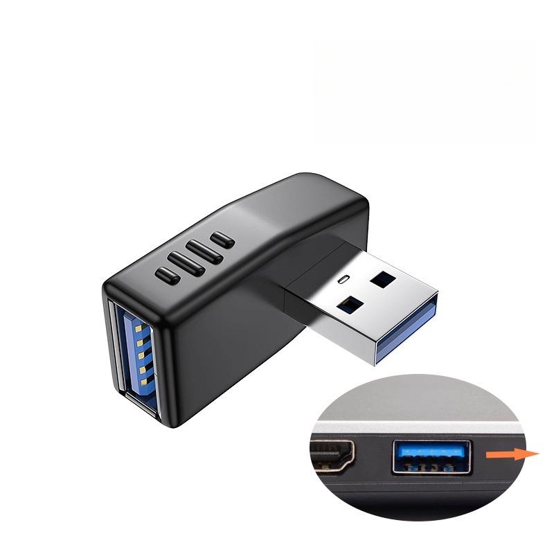 USB3.0 adapter male to female 90-degree right-angle USB elbow to connector L-shaped USB cable male to female converter