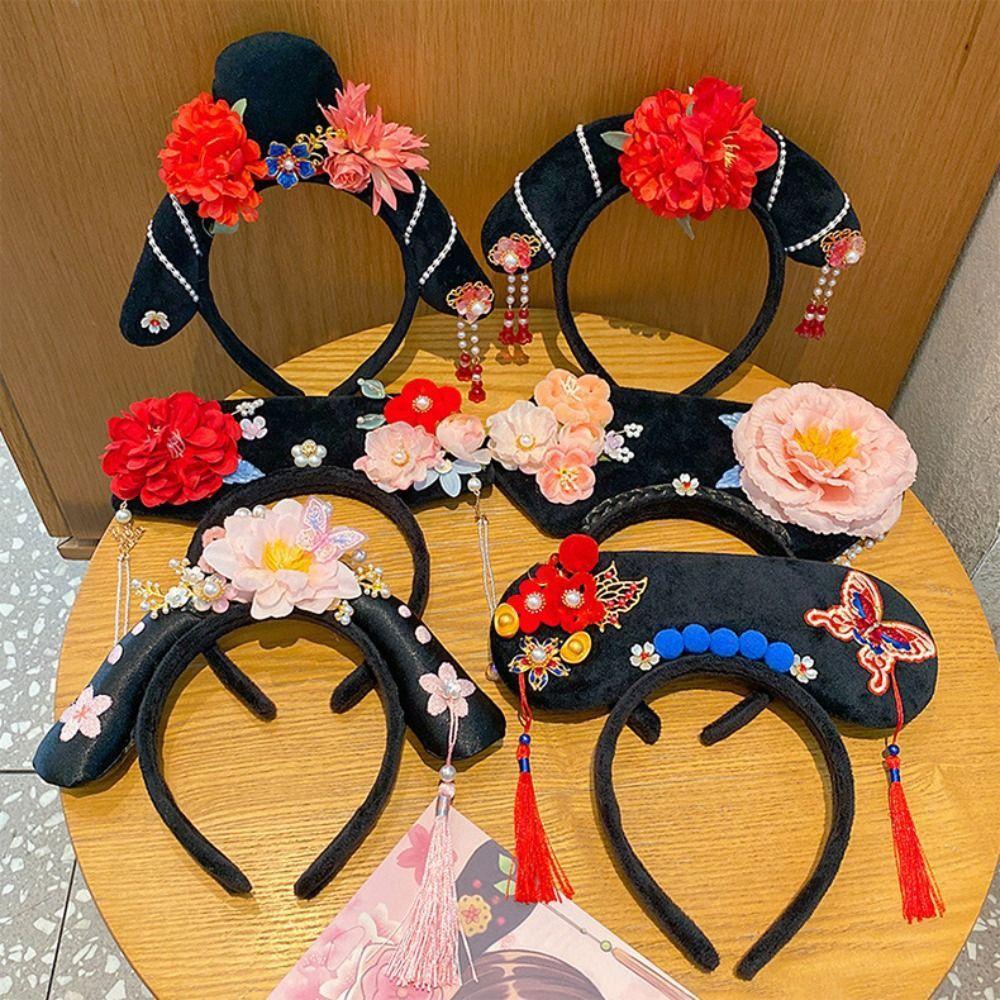 Snake Year Ancient Style Gege Headband Flower Hanfu Headwear Chinese Style Headwear  Women