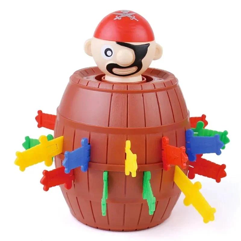 

Parent Child Interactive Toys, Fun Pirate Bucket Toys, Sword Stab Jumping Pirate Game Board