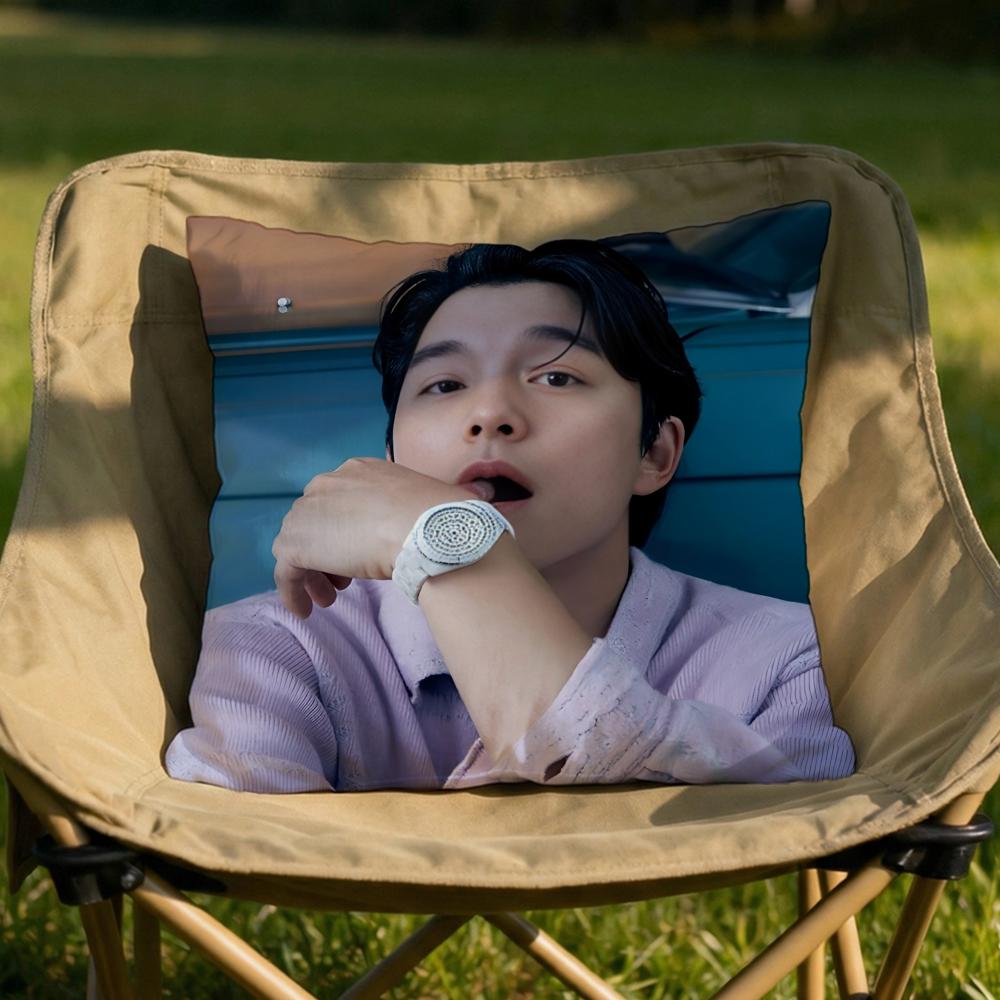 GGong YYoo KPOP Cushion Cover Soft Reversible Durable Pillow Cover MultiScene Use for Home Car Daily Comfort