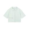 Sportswear Dri-FIT Tech Pack Woven Collar Short Sleeve Shirt With Zipper, Quick-Dry and Breathable Women Tops Light-Silver DV8241-034