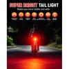 Bike Tail Light with LED Display Screen, USB-C Rechargeable 6 Light Modes, IP55